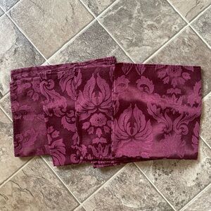 Elegant Purple Damask Kitchen Linens
